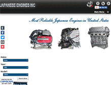 Tablet Screenshot of japaneseusedengines.net